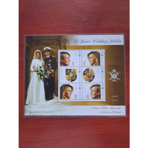 2211130 St.Kitts FDC sheet wedding anniversary II