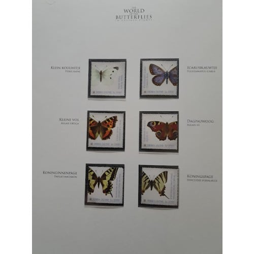 2301074 Sierra Leone stamps sheets butterflies album 2